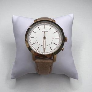 FOSSIL | Fossil Q Nelly Hybrid Smartwatch Neely Bone Leather and Rose Gold